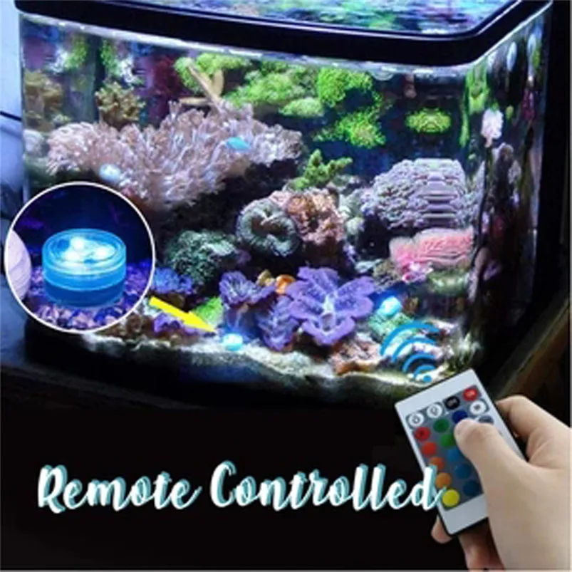 Waterproof Wireless Home Garden Hotel Swimming Pool Party Effect LED Light 16 different static colors Lamparas 40NOV713