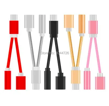 

2 in 1 Type C to 3.5mm Headphones Jack Adapter Aux Audio Cable Earphone Charger Splitter Adapter for Samsung Huawei Xiaomi Smart