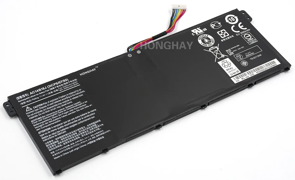 HONGHAY AC14B18J новый ноутбук Батарея для Acer Aspire e3-111 e3-112 E3-112M ES1-531 B116 MS2394 B115-MP AC14B13j N15Q3 N15W4