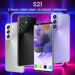 Galax S21 Global Version Smartphone 5.3 Inch 5950mAh 5G 21MP 8GB 512GB Unlock Celular Cellphone Android 10 SUMSNG Mobile Phones