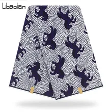 Новое поступление хлопок африканская вощеная ткань воск для батика африканская Анкара настоящая расписаная восковая Ткань 6 ярдов/шт F909-30