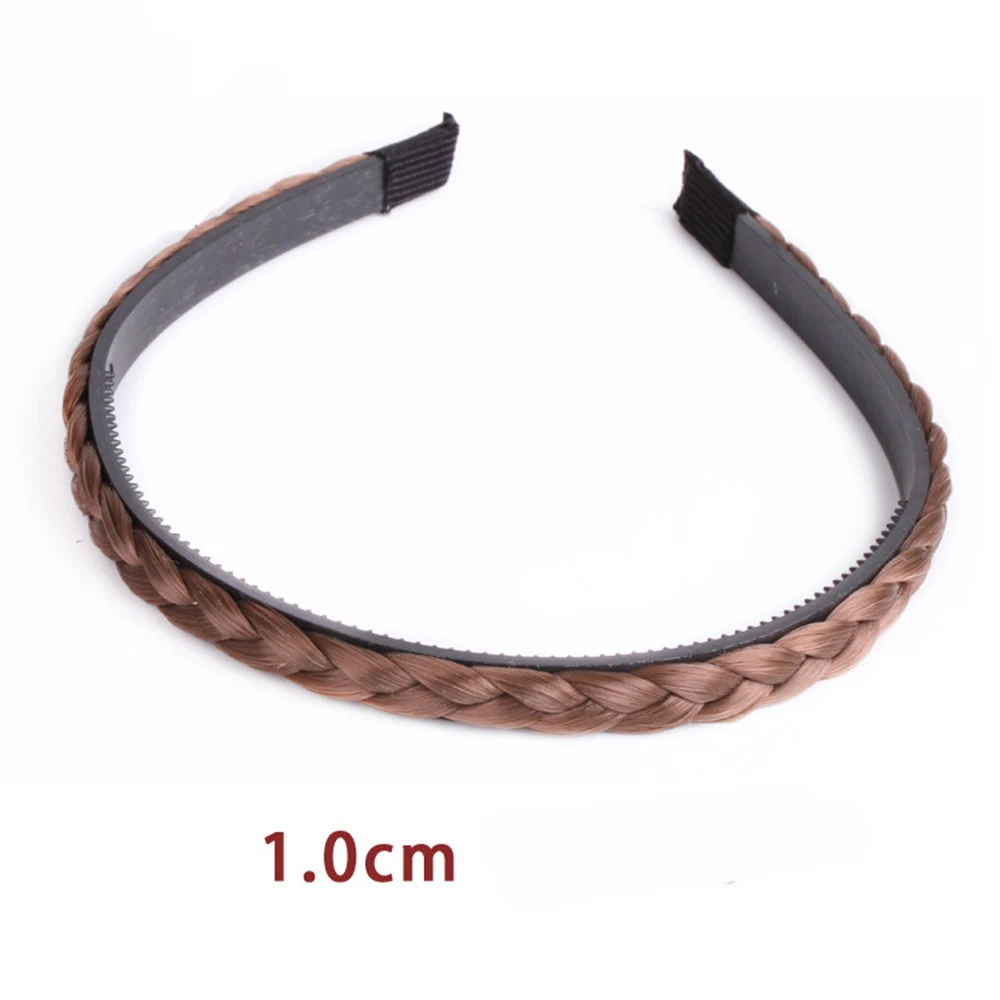 designer hair clips New Hair Accessories Simulation Synthetic Hair Plaited Headband Elastic Hair Band Double Braided Headwear Hair scrunchy Headband alice headband Hair Accessories