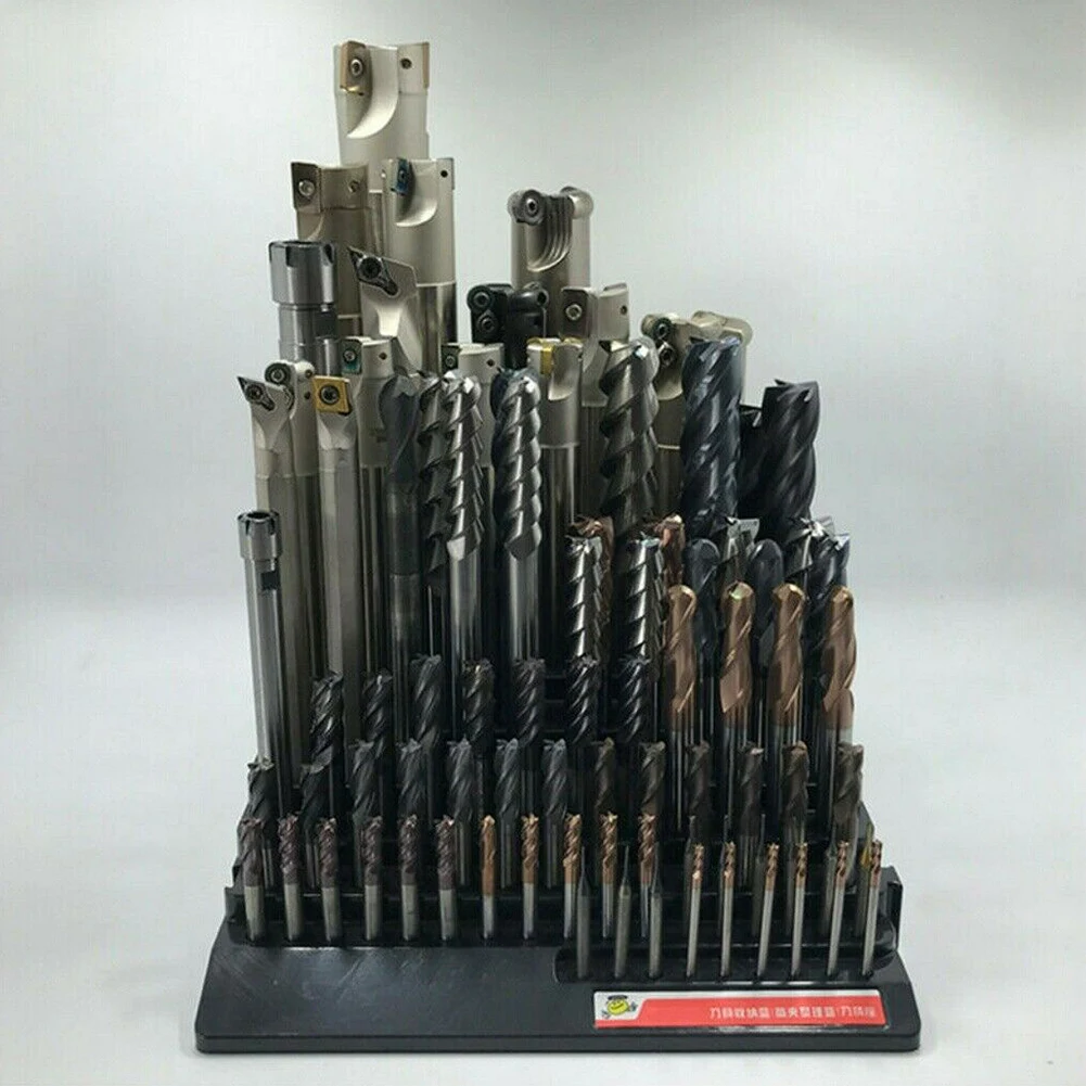 Professional Tools Saving Space Detachable Drill Organizer Multi Hole Simple Practical Storage Box Milling Cutter Holder Durable