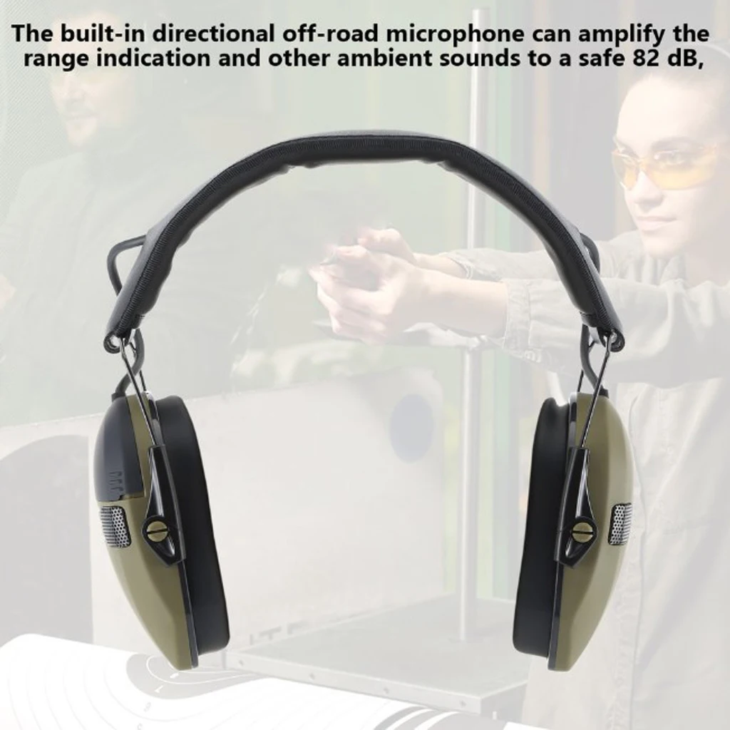 Electronic Shooting Earmuffs, Ear Muffs Headphone/Sound Amplification Noise Reduction Ear Protection for Shooting/Hunting - Famidy.com