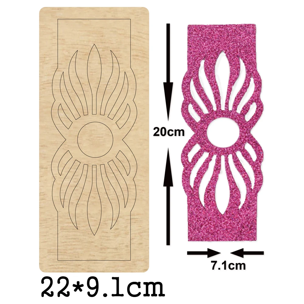 Повязка на голову с бантом и узором солнца форма для резки головных уборов