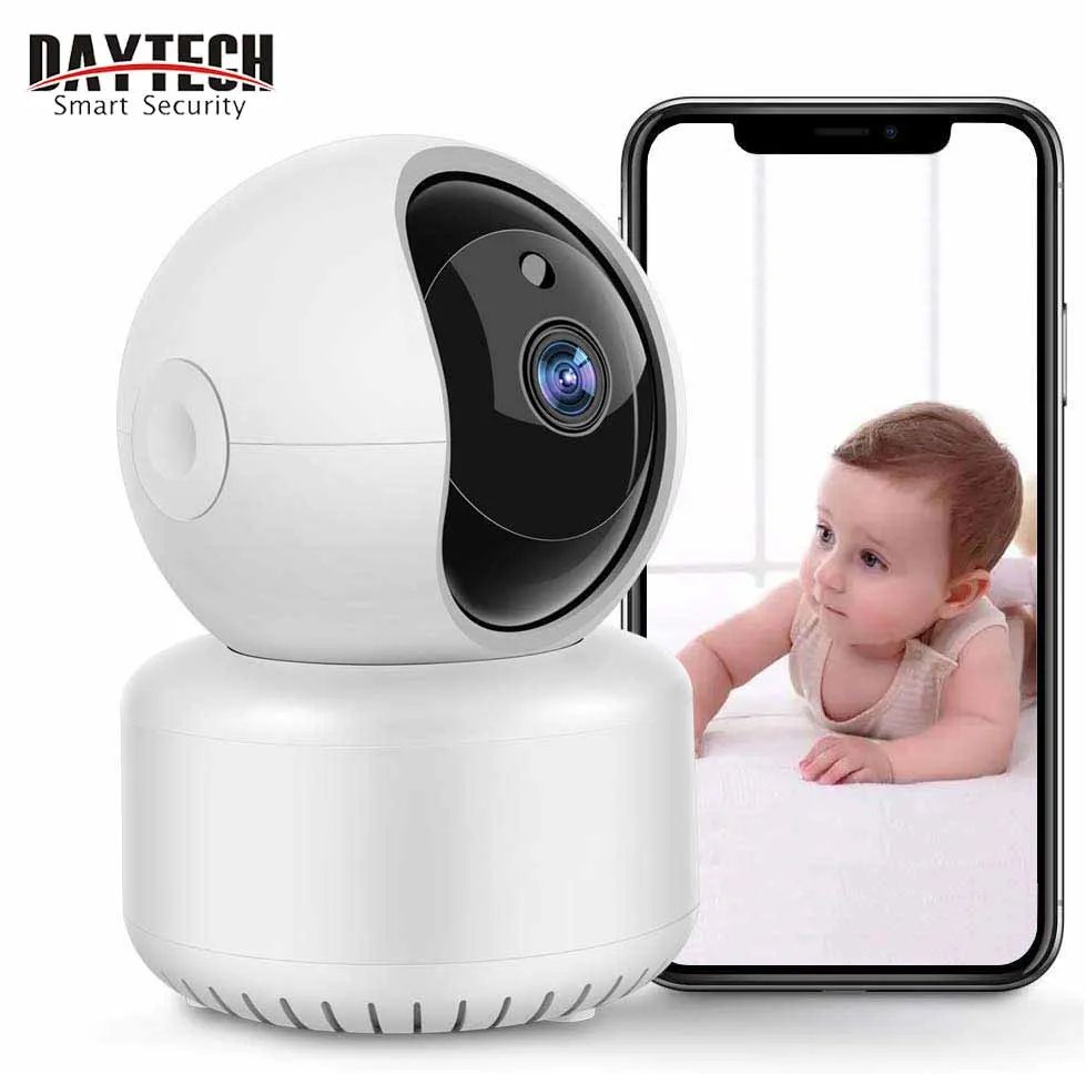 

DAYTECH 1080P Home Indoor Security Camera with Night Vision 2 Way Audio Motion Detection,Auto Tracking SD & Cloud Storage