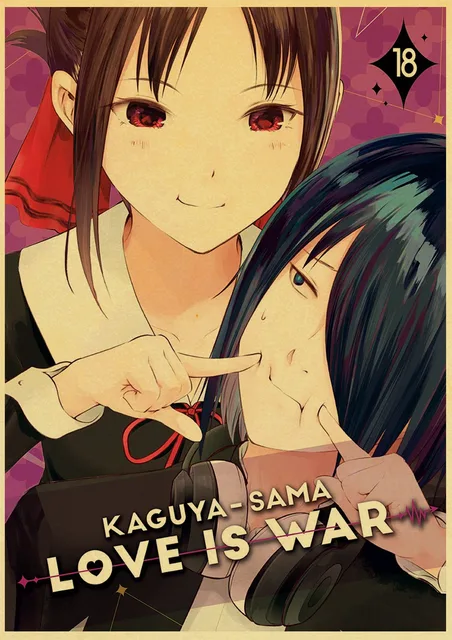 Canvas Paintings Kaguya-sama wa Kokurasetai：Tensai-tachi no Renai Zunousen：Love  is War Posters Prints for Hotel Home Decoration - AliExpress