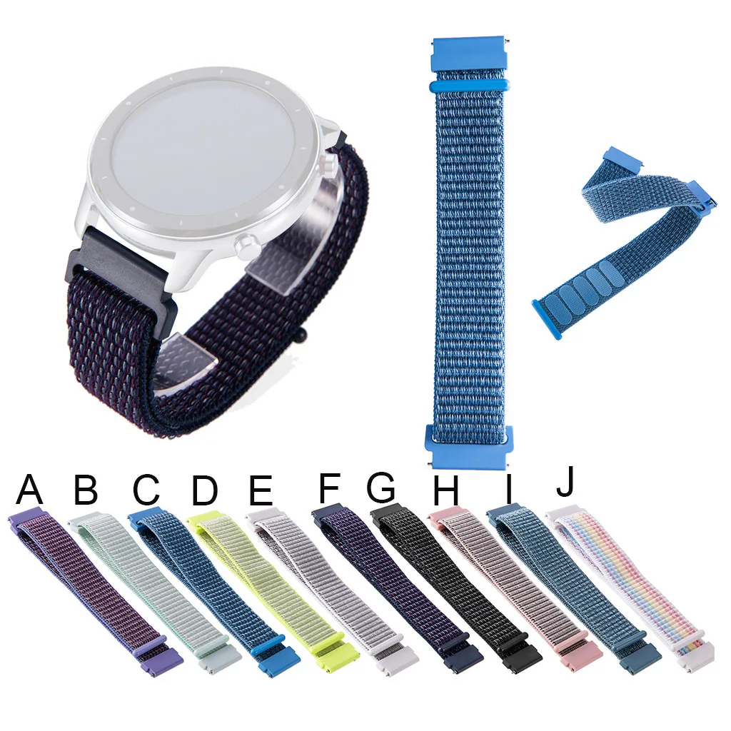 Подлинный комфортный нейлоновый переплет ремешок на запястье 20 мм для AMAZFIT GTR Watch 42 мм/для vivomove 3/ч