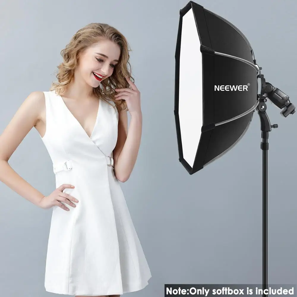 Neewer 65 см восьмиугольный софтбокс w/ S type Кронштейн чехол для переноски Canon Nikon TT560