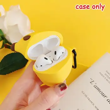 

1Pcs Banana Silicone Protection Headphone Case Cover Bluetooth 1/2 Cases Charging Cover 1/2 For Airpods For Airpods Earphon K2I8