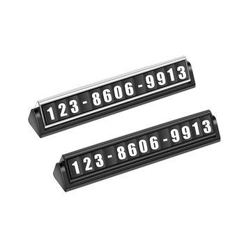 

Car Parking Card Luminous Phone Number Plate Stickers Night Light style Temporary Card Plate