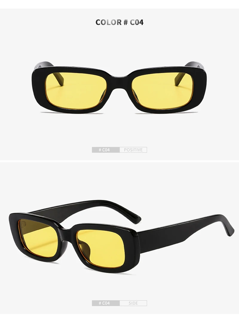 2022หญิง Sun Glasses Travel สี่เหลี่ยมผืนผ้าแว่นตากันแดดผู้ชายผู้หญิงแว่นตา Vintage Retro แว่นตากันแดด