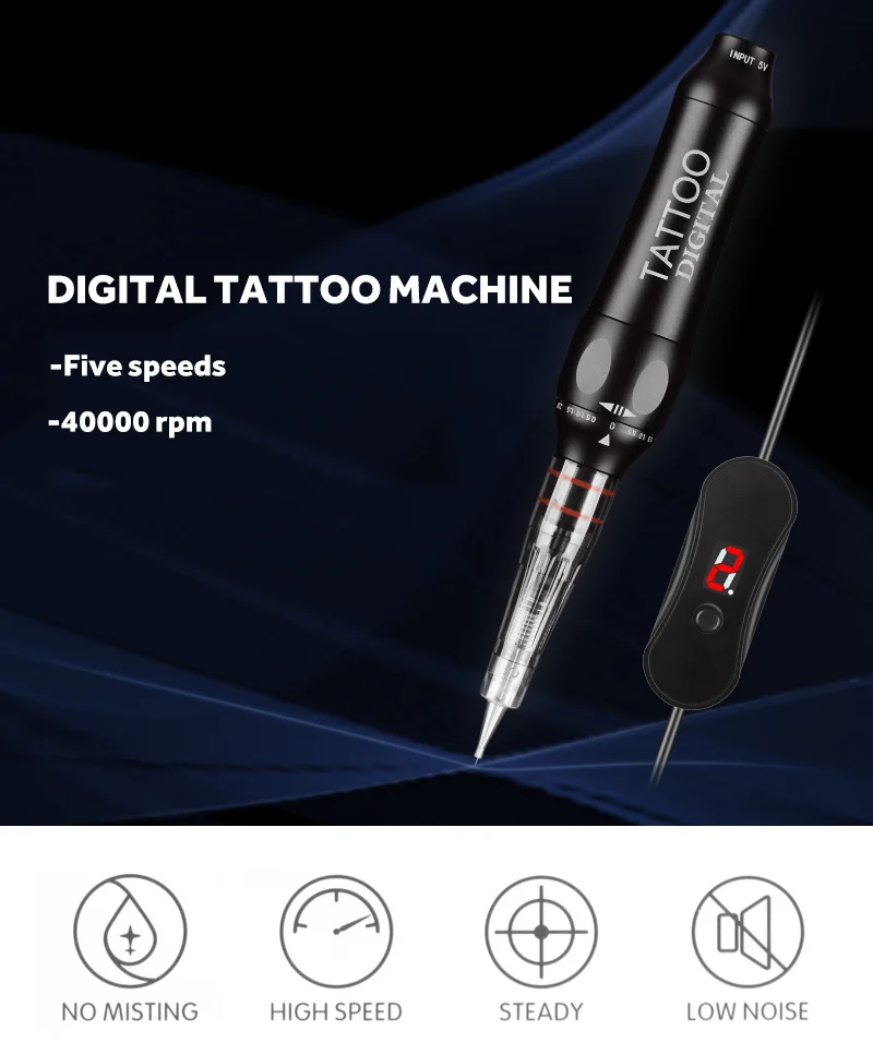 Роторная Татуировка цифровая машина безкислотная ручка для перманентного макияжа бровей губ МТС микроблейдинг DIY набор с иглой татуировки