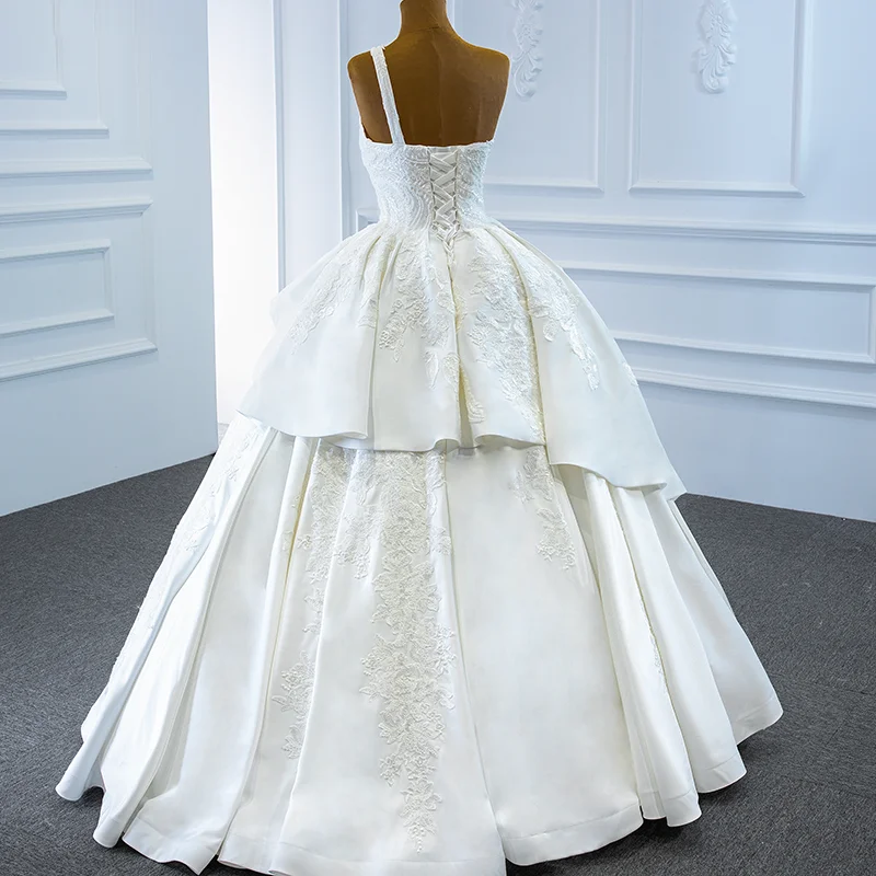 J67207 Jancember Wedding Party Dress 2020 White Tank With Sleeveless Applique Arabic Ball Gown Sweetheart 5