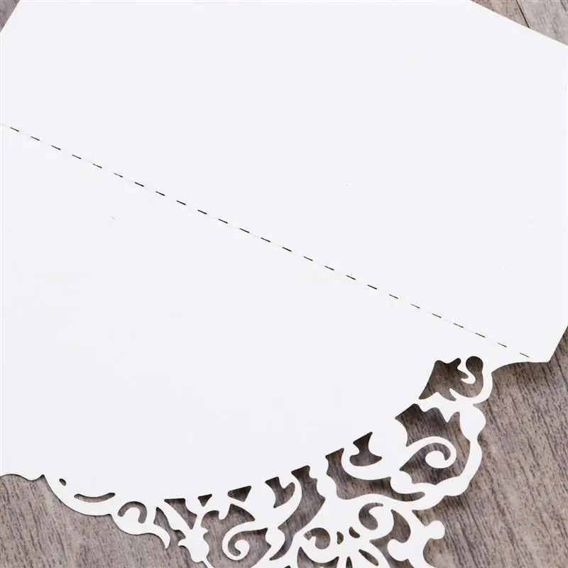  50PCS Hollow Place Seat Card Wedding Invitation Table Cards Name Place Card Table Decoration Weddin - 4.00049E+12