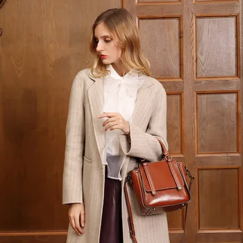 

2020 Spring and Summer New Style WOMEN'S Bag Fashion Motorcycle Bag Shoulder Bag Hand Shoulder Women's
