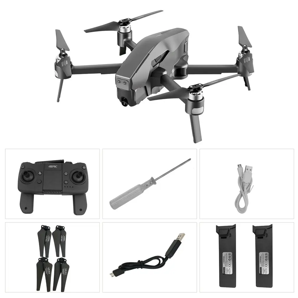 4DRC gps RC складной Дрон RC четырехосевой бесщеточный самолет с широкоугольной камерой 1080P HD Профессиональный Радиоуправляемый вертолет - Цвет: 2B