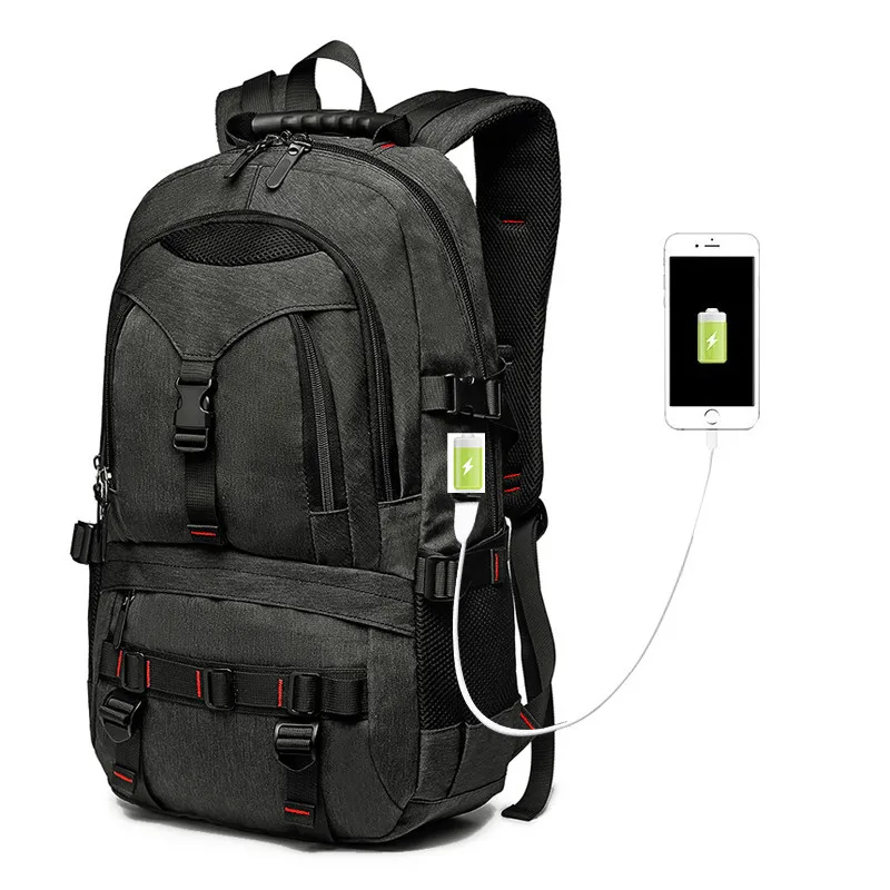 

New Style Men Oxford Cloth Backpack USB Multi-functional Computer Backpack Outdoor Large Capacity Waterproof Travel