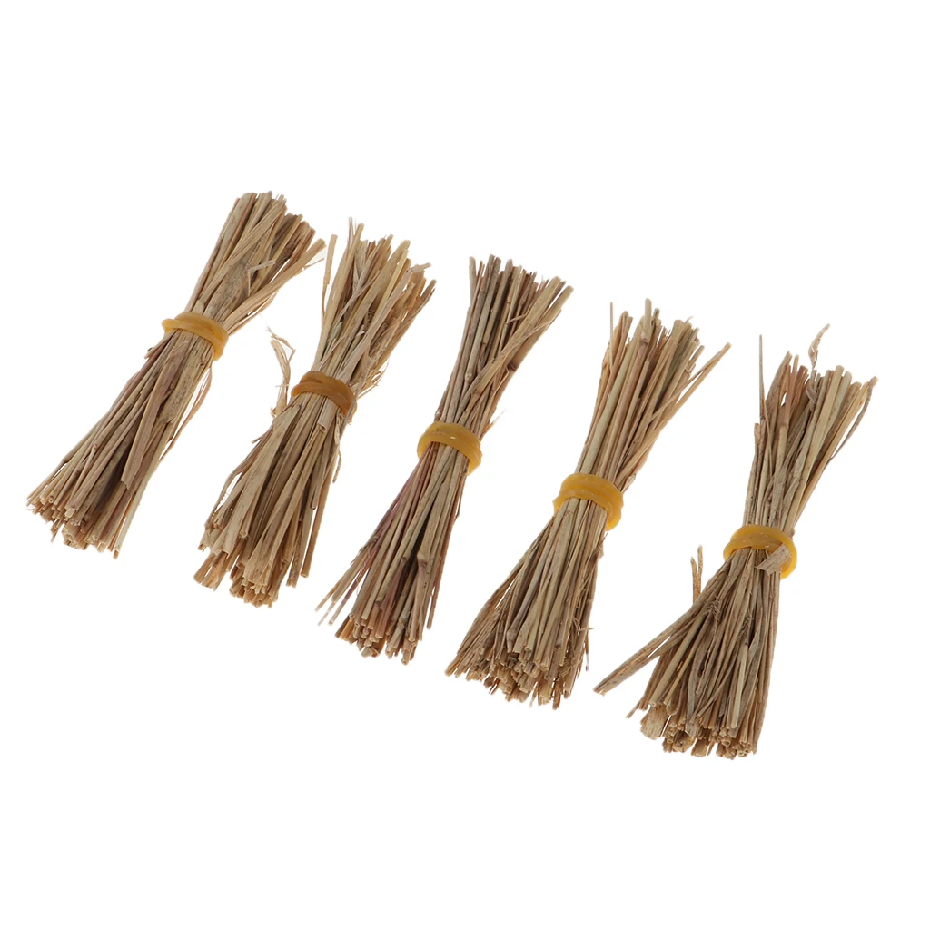 1/12 Dollhouse Miniature Accessories 5 Straps Thatch Straw Grass Room Garden Life Scenes Decor