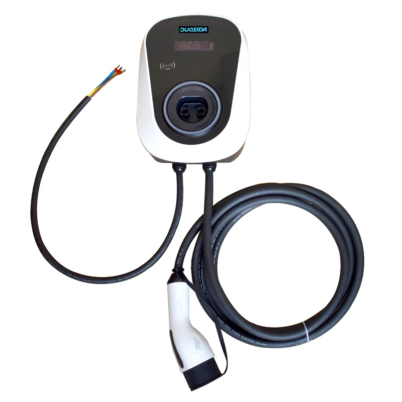 DUOSIDA 32Amp 7 кВт EV зарядное устройство станция Тип 1 кабель EVSE Wallbox J1772 разъем для