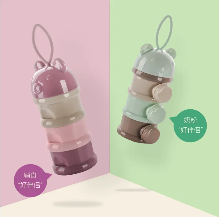 

Milk Box Portable Nursing Infant Large-Volume Multi-functional Rice Flour Separately Packed Case Baby Milk Container Food Supple