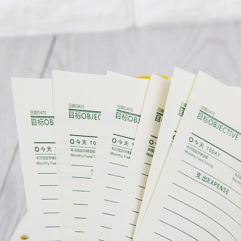 Заправка бумаги A6 вкладыш блокнот Bullet Journal 45 листов внутри Биндер внутренняя страница 6 отверстий Doted сетка Еженедельный ежемесячный планировщик