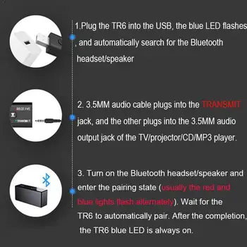 

Mini Bluetooth V5.0 EDR Audio Receiver Transmitter Mini Kit For TV AUX PC Car Bluetooth Stereo Jack Wireless USB Adapter 3. T1W3
