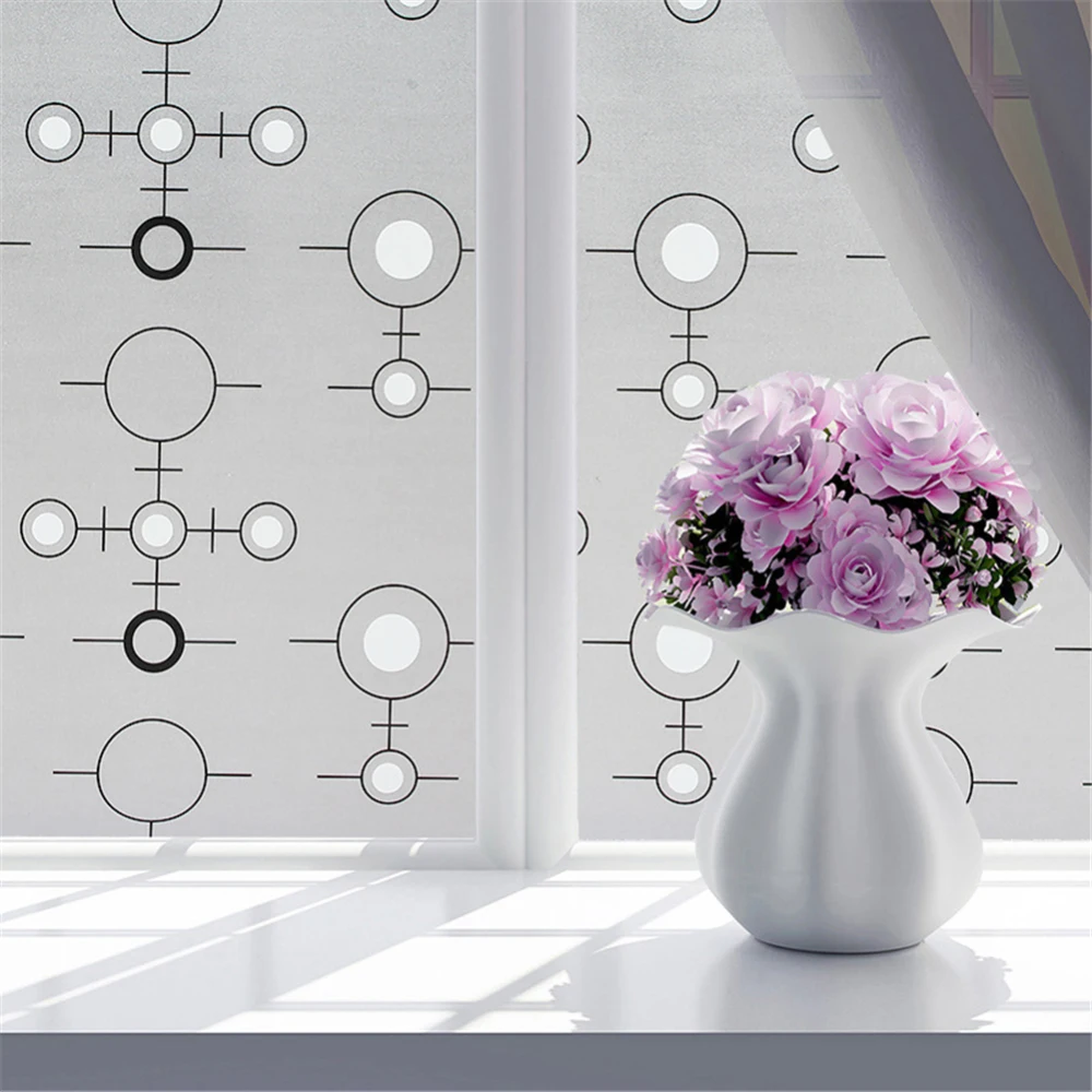 

60*200CM Window Self-adhesive Sticker Insulation Sun Protection Printing Glass Film Paper Sticker Films for Home Decoration