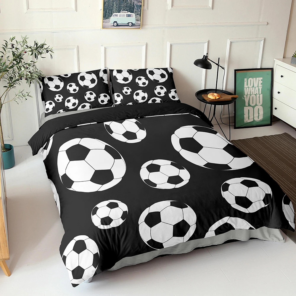 3D Digital Football Bedding Set Soccer 