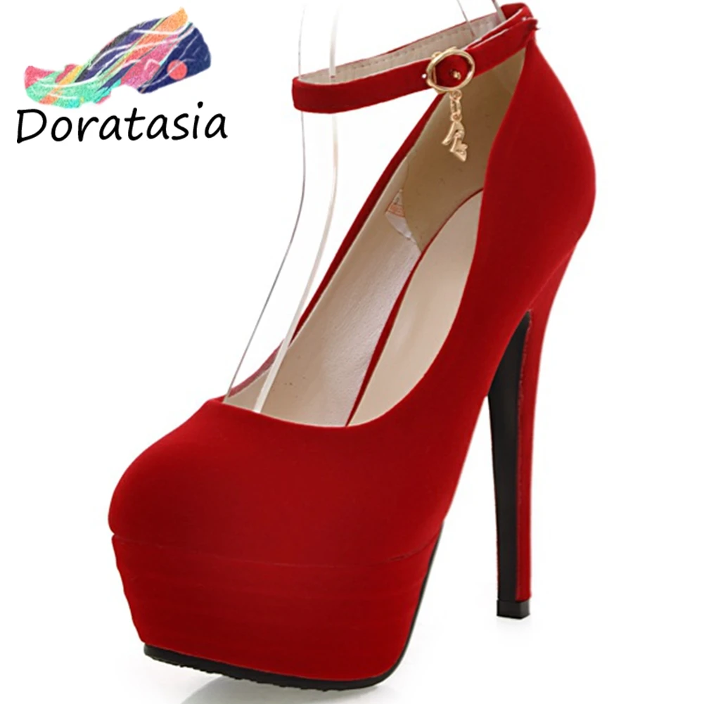 

DORATASIA Big Size 31-43 New Girl Fashion High Platform Pumps Thin High Heels Pumps Women 2020 Party Sexy Ol Shoes Woman