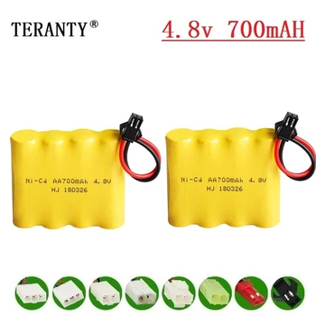 

( M Model ) 4.8v Ni-cd Battery For Rc toys Cars Tanks Robots Boats Guns 700mah 4.8v Rechargeable Battery 4* AA Battery Pack 2Pcs