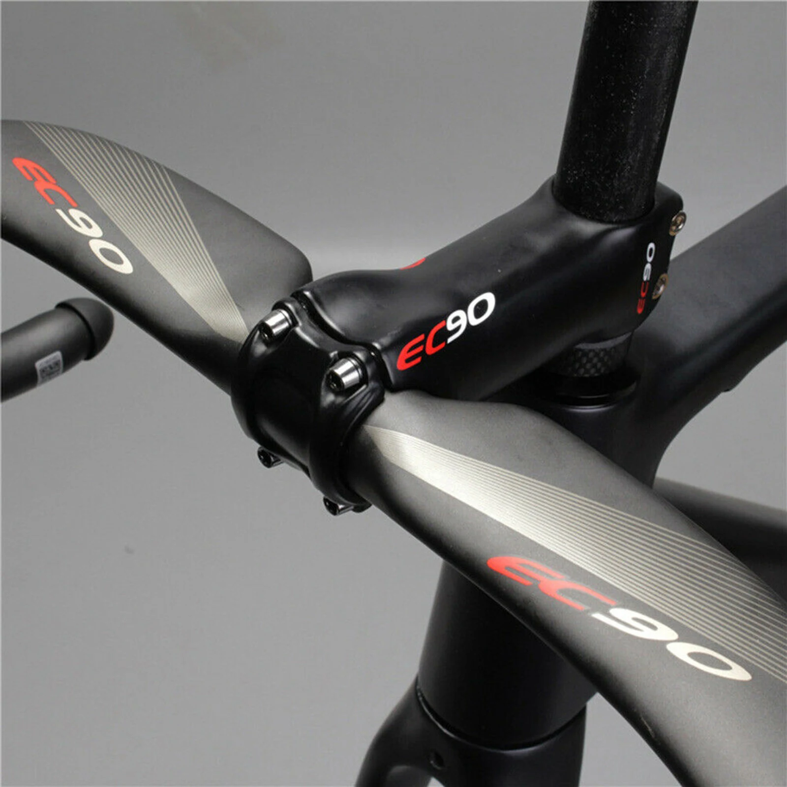 31.8mm Road Bike Handlebar Carbon Drop Bar Bicycle Bracket Extension 440mm Black Bicycle Handlebar Phone Light Mount Holder