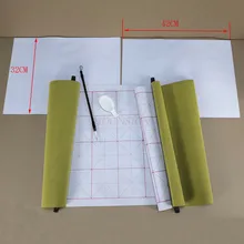 Estudantes presente reutilizável magia água escrita pano caligrafia chinesa prática pintura rolagem