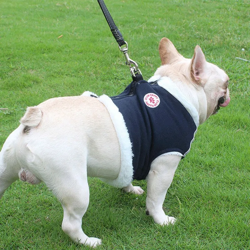 

Dog Harness Pet Adjustable Reflective Vest Walking Lead Leash for Puppy Polyester Winter Warm Harness for Small Medium Dog