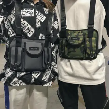 

Function Tactical Chest Pack New Fashion Unisex Chest Rig Hip Hop Streetwear Cross Back-pack Women Solid Waist Shoulder Bag