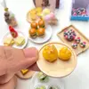 1 Set 1:12 Miniature Hamburger Mini Fruit Salad Pretend Food for Blyth Barbies OB11 BJD Doll House Kitchen Play Toys Accessories 5