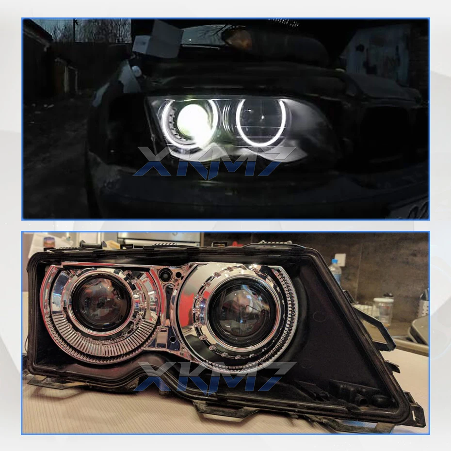 Headlight Lenses H7 Bi-xenon Projector Lens For BMW ZKW/AL E46 M3 Coupe/Convertible/Sedan/Wagon Halogen Headlamp H1 HID Tuning