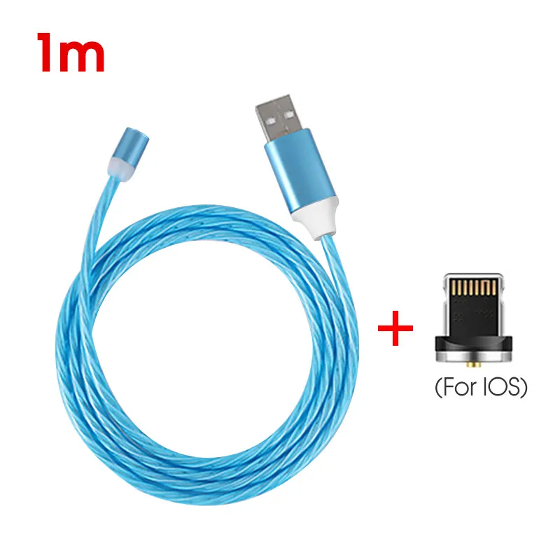 Ленточный Магнитный зарядный кабель для iPhone, зарядный кабель Micro usb type-C USB C USBC для Android, зарядное устройство, шнур, светильник - Цвет: 4828402