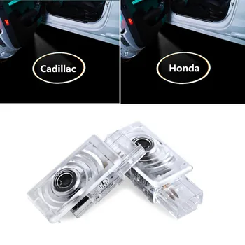

2Pcs Car Door Led Welcome Laser Projector Logo Ghost Shadow Light For Cadillac SRX 2016 ATS CTS XTS Civic 2011-2015Car Styling