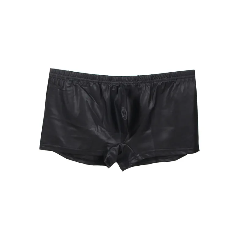 Boxer-Sexy-Homme-Leather-Breathable-Polyester-Underpants-Men-Plus-Size-3XL-4XL-5XL-6XL-Solid-Cueca