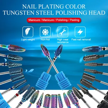 

27 Types Auroras Nail Drill Bits Tungsten Steel Head Milling Cutter for Electric Nail File Machine Nails Accessories
