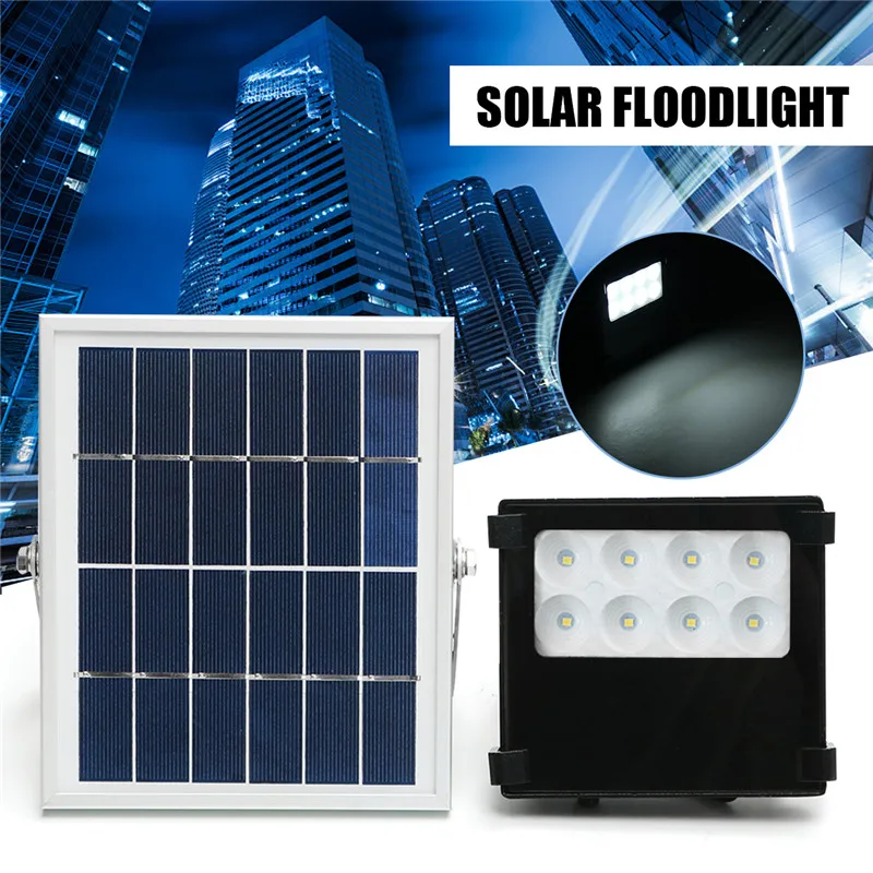 

10W LED Flood Light with Solar Panel 2835SMD 6V 500lm Outdoor Lighting Waterproof IP65