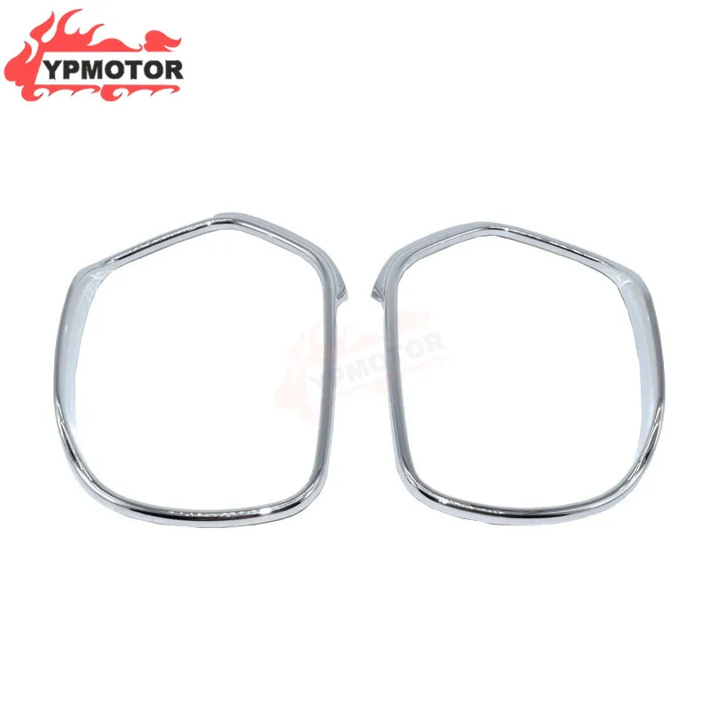 

GL1800 01-17 Motorcycle Chrome ABS Rearview Trim Rear Mirror Accent Ring Fairing Cover Decal For Honda Goldwing GL1800 2001-2017