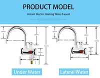Chauffe-eau électrique avec affichage numérique, douche, cuisine, chalet, maison de campagne, prise UE, 220 W, 3000 V 3