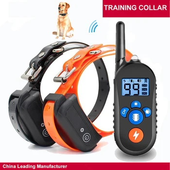 

Electric Dog Training Collar with LCD Display For All Size beep Shock Vibration Mode Pet Remote Control Waterproof Rechargeable
