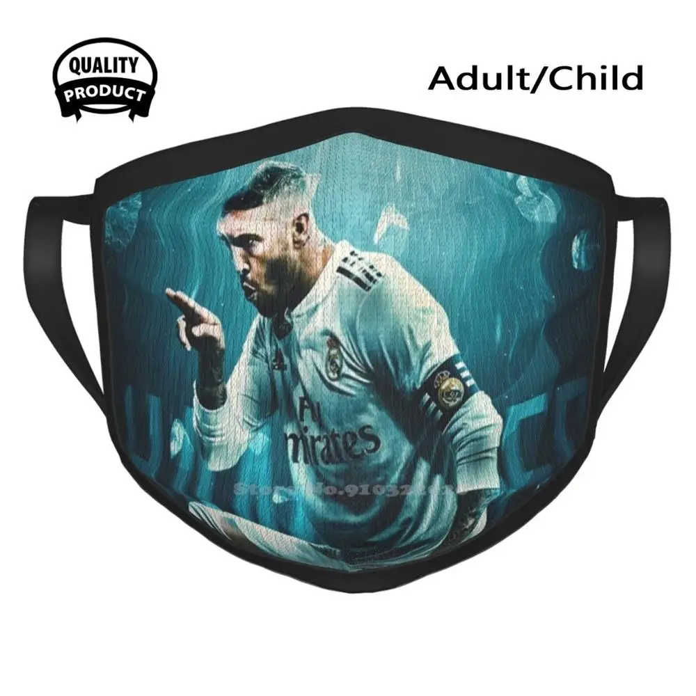 

Sergio Ramos #001 Fashion Men Women Outdoor Sport Mask Mouth Masks Sergio Ramos Sergio Sergio Ramos