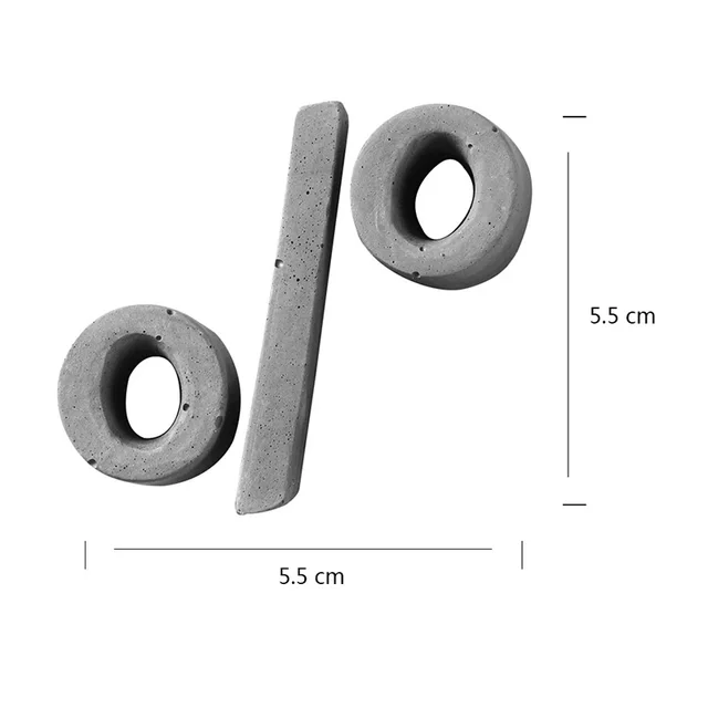 Silicone Cement Mold English Symbols Concrete Stone Wall Handmade Decoration Tool SH0346