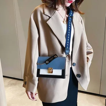 

Women Fashionable Shoulder Bags New Female Messenger Bag Handbag Chain Wild Crack Printing Wild Crossbody Bags