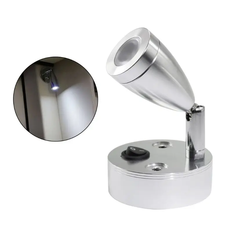 12V Warm LED Caravan Light Camper Interior Light Reading Switch Camper Van Caravan Boat Interior Light A6HE