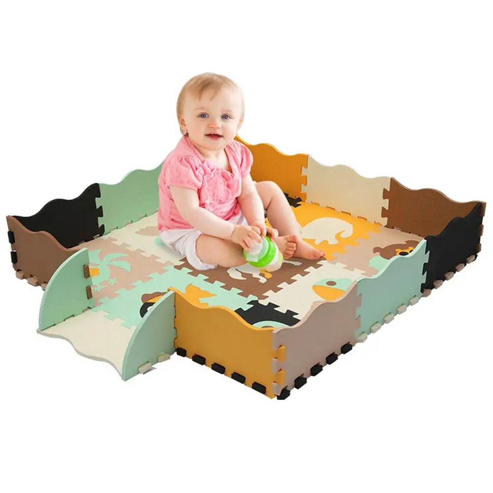 Baby Animal Puzzle Mat EVA Foam Mat Baby Play Mat Stitching Playmat Kids Rug Learning Toys For Children Baby Floor Mat Play Gym